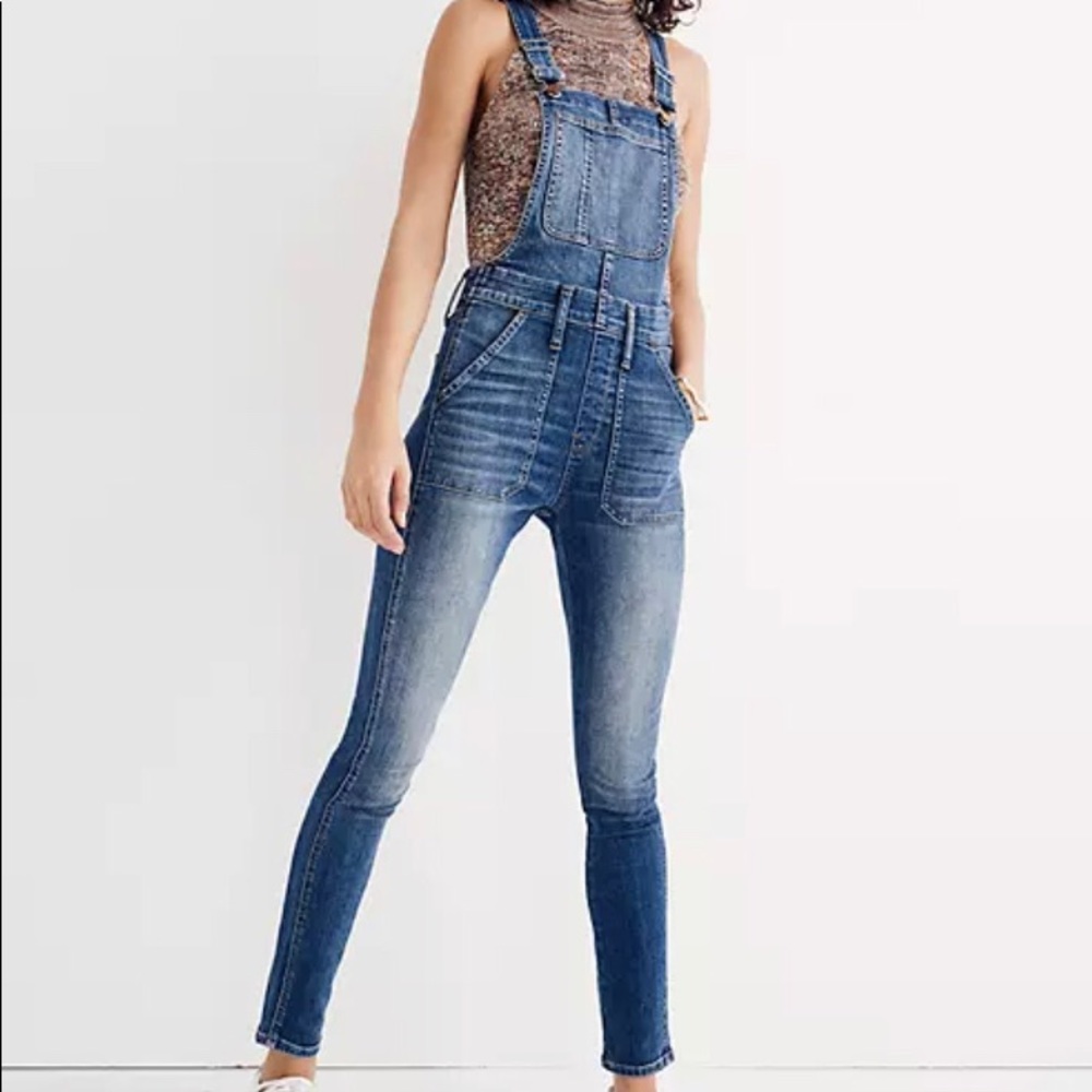 Madewell skinny overalls